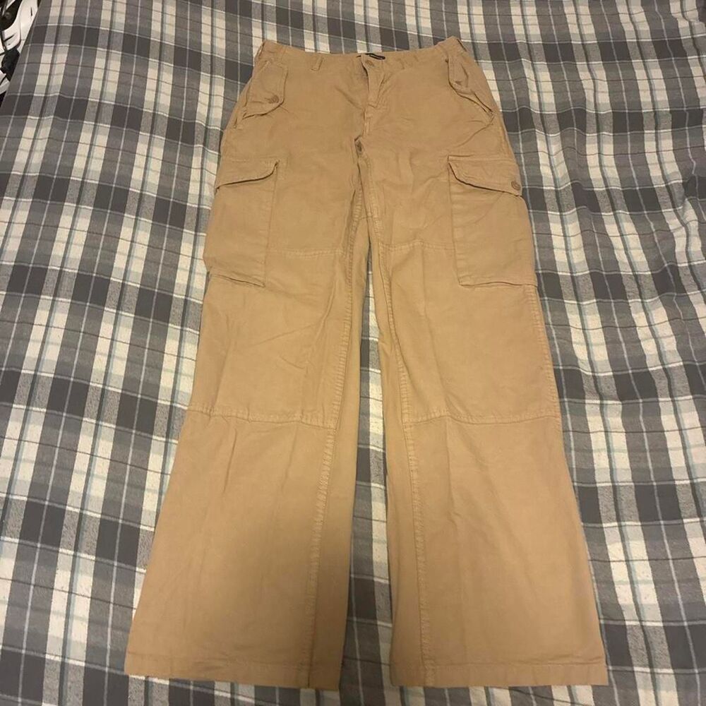 Brandy-melville Women's Tan and Khaki Trousers